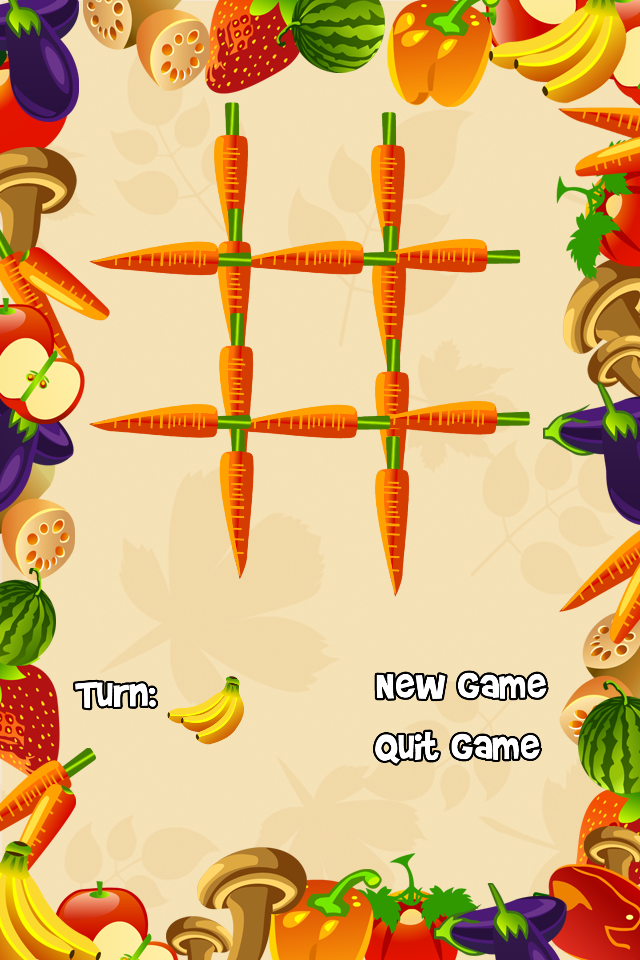 Screenshot Fruit Tac Toe – A Fruity Tic Tac Toe Adventure! Screenshot Fruit Tac Toe – A Fruity Tic Tac Toe Adventure!